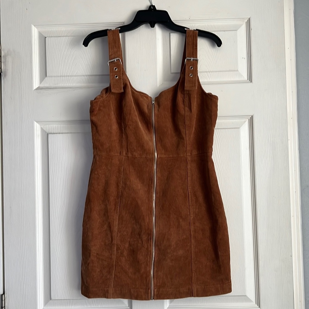 Tan corduroy dress